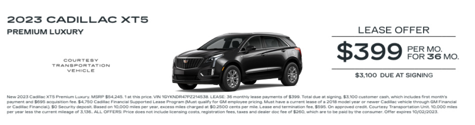 New Cadillac XT5 For Sale & Lease | Suburban Cadillac of Ann Arbor